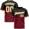 Fashion Faded Gradient Graphic Football T Shirts For Men Custom Name Team Name Number O Neck Jersey Casual Oversized Sports Tees