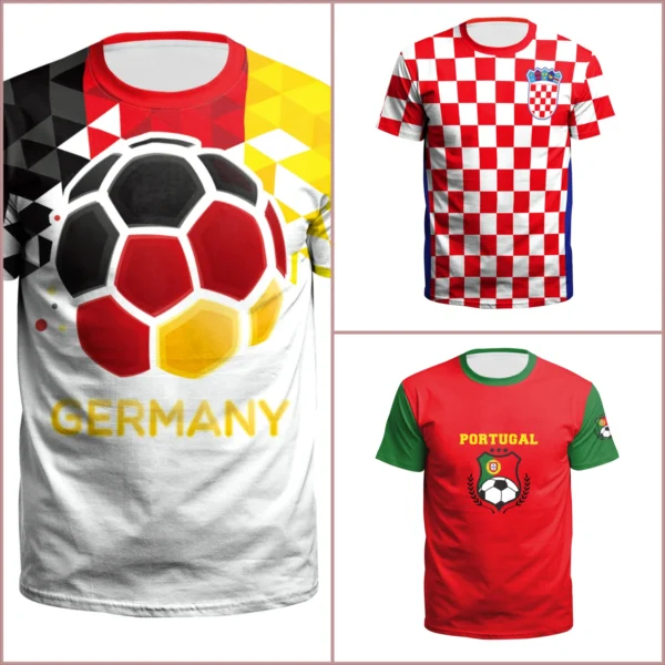 Tops Men_women Football Jerseys Sport Tee Tops 3D Printing Fashion Party Soccer Jersey Fitness Football Shirt
