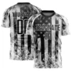 Custom Name Number American Flag Football T-shirt For Men Summer Soccer Uniform Jersey Short Sleeve Tops 3d Printing Tee Shirts