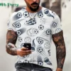 Fashion Style Football Jersey For Men Popular Sport Loose Fitness Round Neck T-shirt Summer Casual Streetwear Top Y2k