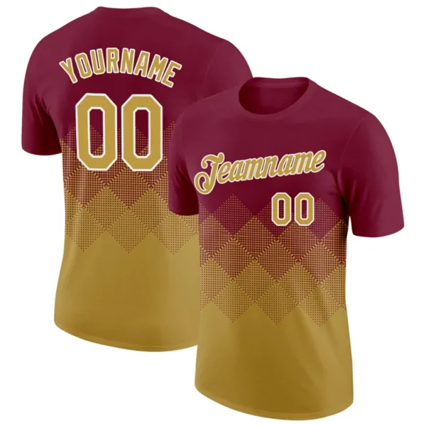 Football T Shirts Custom Name Team Name Number 3D Printed Jersey Loose Quick Dry Sports Tees