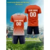 3D Print Football Jerseys Customized T-Shirt For Men Color Block Pattern T Shirts Casual Uniform Sports V-Neck Tees Top