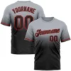 Fashion Faded Gradient Graphic Football T Shirts For Men Custom Name Team Name Number O Neck Jersey Casual Oversized Sports Tops