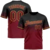 Fashion Faded Gradient Graphic Football T Shirts For Men Custom Name Team Name Number O Neck Jersey Casual Oversized Sports Tees