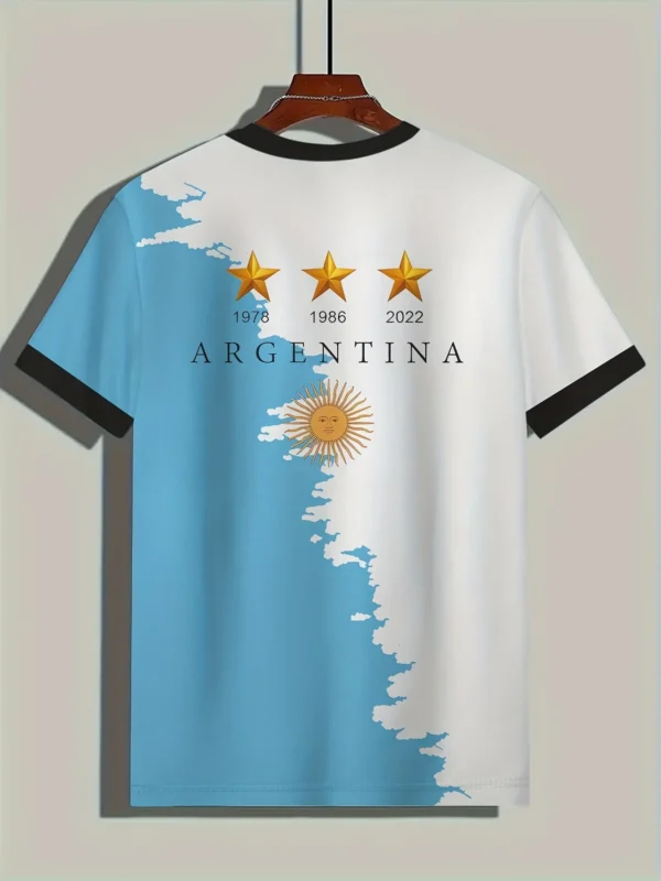 Simple Football T-shirts Summer Fashion Short Sleeve Quick-drying T Shirts Casual Sports Tops Men's Clothes