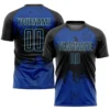 Summer Men Custom Name Team Name Football Jersey Fashion DIY Personality Short Sleeve T Shirts Gradient Quick Dry Sports Tee Top