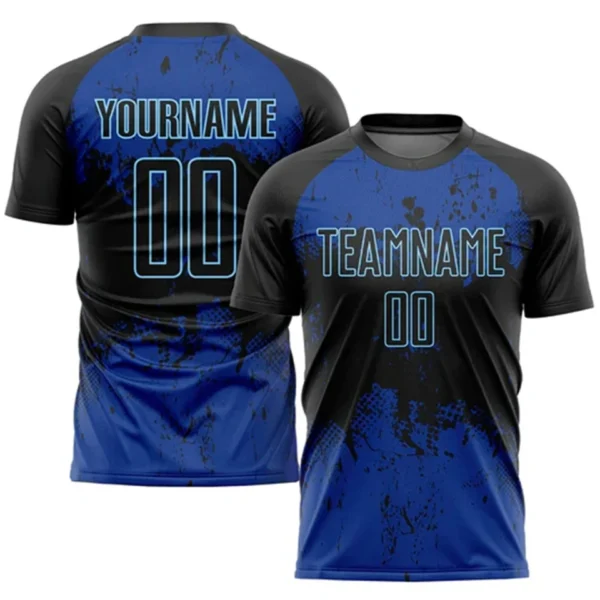 Summer Men Custom Name Team Name Football Jersey Fashion DIY Personality Short Sleeve T Shirts Gradient Quick Dry Sports Tee Top