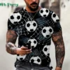 Fashion Style Football Jersey For Men Popular Sport Loose Fitness Round Neck T-shirt Summer Casual Streetwear Top Y2k