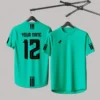Fashion Simple Football Jersey For Men Customized Name Number Quick Dry Short Sleeve T-shirt Summer Sport Loose Tee Shirt