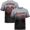 Fashion Faded Gradient Graphic Football T Shirts For Men Custom Name Team Name Number O Neck Jersey Casual Oversized Sports Tops
