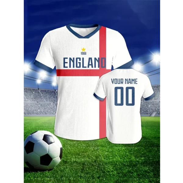 Football Jersey For Men Custom Name Number Tshirt Tops Loose Man Women Quick-drying Sports Short Sleeve Kids Tees