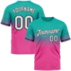 Fashion Faded Gradient Graphic Football T Shirts For Men Custom Name Team Name Number O Neck Jersey Casual Oversized Sports Tees