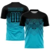 Summer Men Custom Name Team Name Football Jersey Fashion DIY Personality Short Sleeve T Shirts Gradient Quick Dry Sports Tee Top
