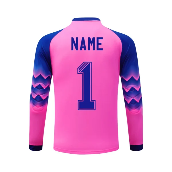 2025 Men Kid Football Goalkeeper Uniform Protective Sponge Long Sleeve Soccer Training Top Soccer Jersey Pants Custom