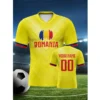 Football Jersey For Men Custom Name Number Tshirt Tops Loose Man Women Quick-drying Sports Short Sleeve Kids Tees