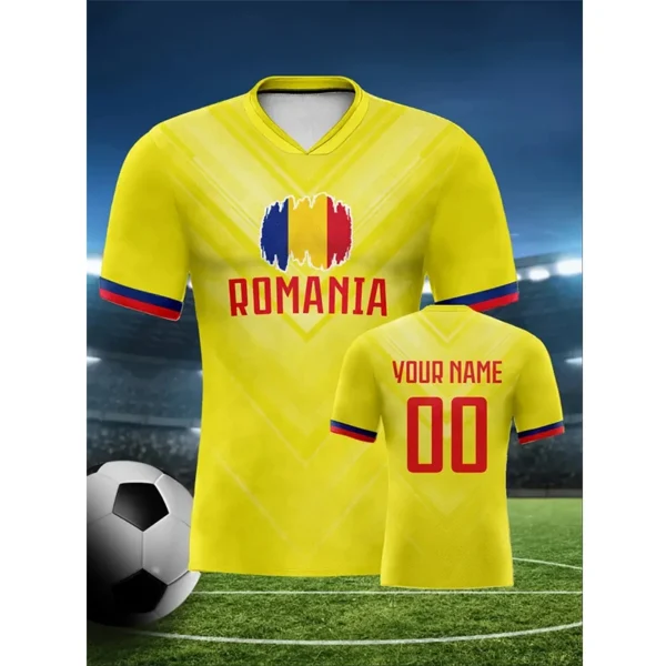 Football Jersey For Men Custom Name Number Tshirt Tops Loose Man Women Quick-drying Sports Short Sleeve Kids Tees