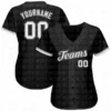 Custom Black Powder Blue-Orange Baseball Jersey Personlized Football Short Sleeves Athletic Tee Shirts Unisex Top