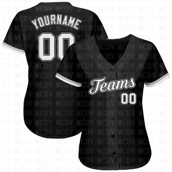 Custom Black Powder Blue-Orange Baseball Jersey Personlized Football Short Sleeves Athletic Tee Shirts Unisex Top