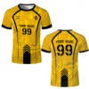 Summer Men's Customized Five-a-side Football Shirts Sports Jerseys Uniforms Breathable Quick-drying O-neck Short-sleeved Tees