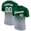 Simple Square Pattern Gradient Football T Shirts Custom Name Team Name Number 3D Printed Jersey Loose Quick Dry Sports Tops