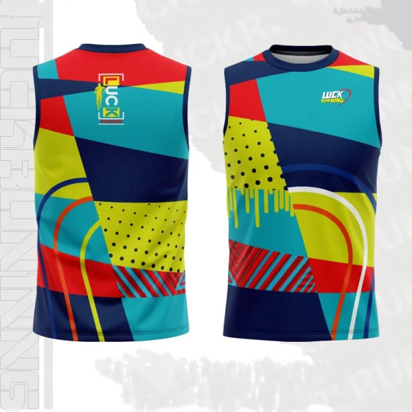 Summer Men's Sleeveless T-shirt Quick drying sports Running T-shirt stripe patterns sportswear football jersey t shirts for man