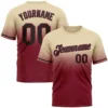 Fashion Faded Gradient Graphic Football T Shirts For Men Custom Name Team Name Number O Neck Jersey Casual Oversized Sports Tees