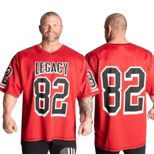 GASP Football T-shirt Betterbodies Baseball Shirt Football Jersey Motorcycle Short Sleeve Men's Comfortable Sports Short Sleeve