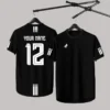 Fashion Simple Football Jersey For Men Customized Name Number Quick Dry Short Sleeve T-shirt Summer Sport Loose Tee Shirt