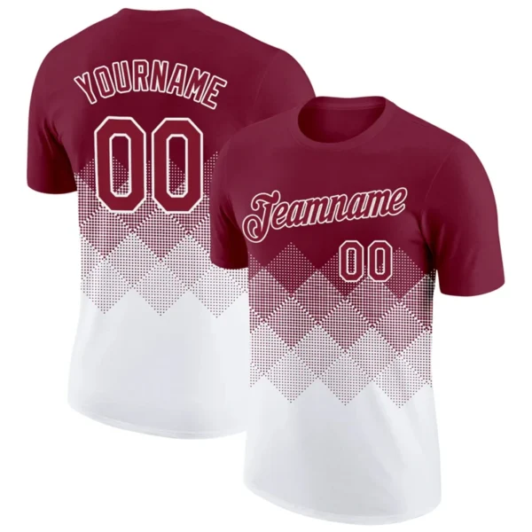 Football T Shirts Custom Name Team Name Number 3D Printed Jersey Loose Quick Dry Sports Tees