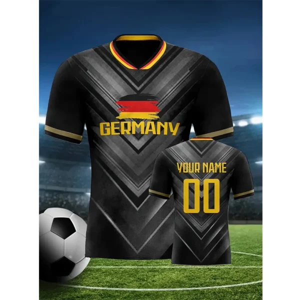 Football Jersey For Men Custom Name Number Tshirt Tops Loose Man Women Quick-drying Sports Short Sleeve Kids Tees