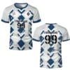 Summer Men's Customized Five-a-side Football Shirts Sports Jerseys Uniforms Breathable Quick-drying O-neck Short-sleeved Tees
