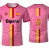Fashion Football T Shirts Summer National 3D Printed Jersey Cool Streetwear Oversized Tees
