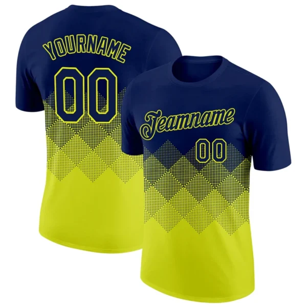 Football T Shirts Custom Name Team Name Number Crew Neck Jersey Loose Breathable Sports T-shirts