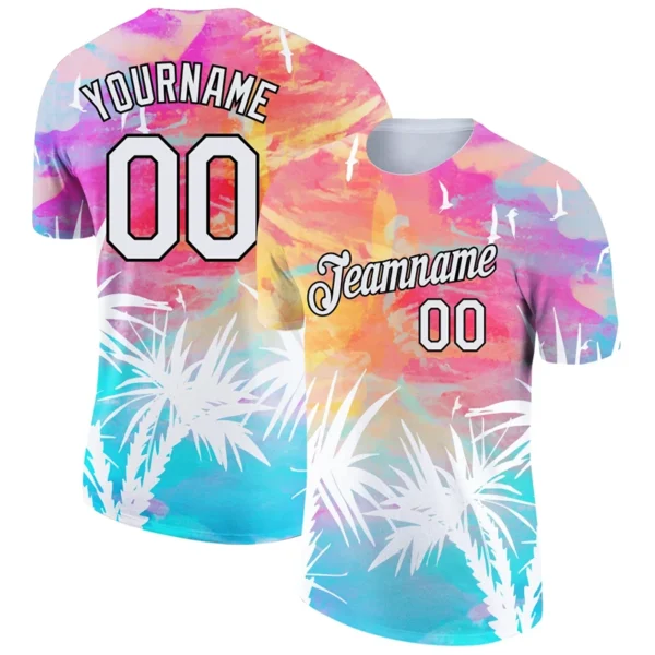 Summer Outdoor Sport Customized Football Jersey Men's T-shirt Trend Short Sleeve DIY Name Number 3d Print Tee Top New