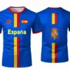 Fashion Football T Shirts Summer National 3D Printed Jersey Cool Streetwear Oversized Tees