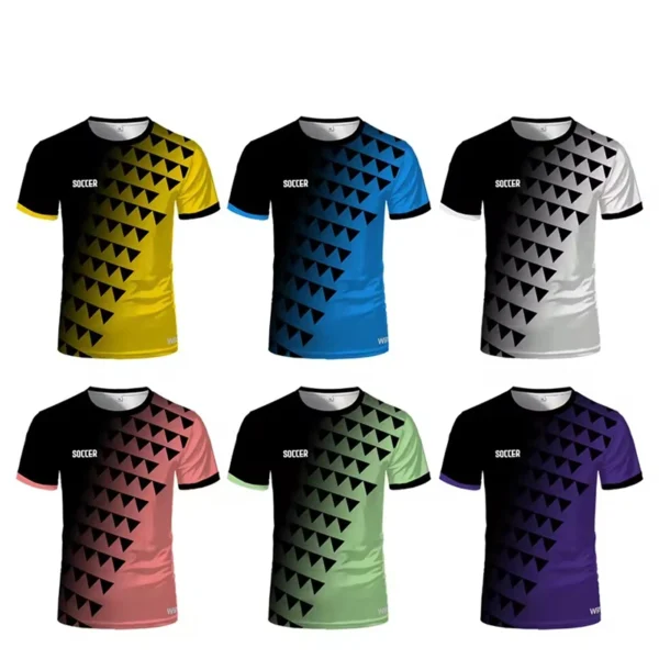 New Fashion Sports Football Jersey3D Printed T-shirt Summer Short-sleeved Gym Tops