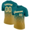 Fashion Square Graphic Gradient Football T Shirts Custom Name Team Name Number Crew Neck Jersey Loose Breathable Sports Tees