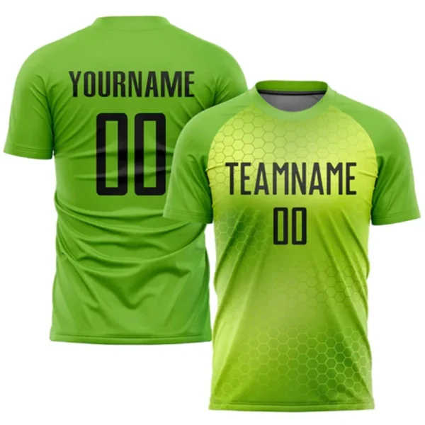 Summer Men Custom Name Team Name Football Jersey Fashion DIY Personality Short Sleeve T Shirts Gradient Quick Dry Sports Tee Top