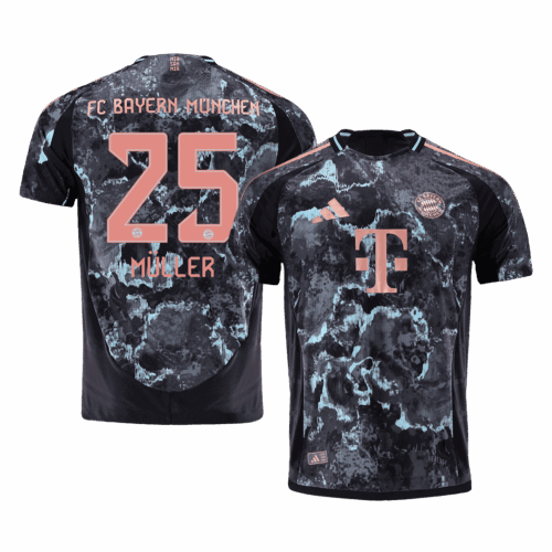 バイエルンミュンヘン  MÜLLER #25 アウェイ サッカーユニフォーム オーセンティック 2024/25