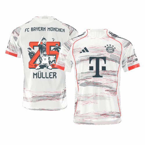 バイエルンミュンヘン  MÜLLER Special #25 アウェイ サッカーユニフォーム オーセンティック 2025/26 - Special