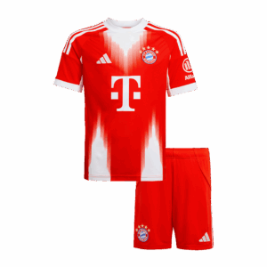 バイエルンミュンヘン  ホーム サッカーユニフォーム キット 2025/26 キッズ 上下セット