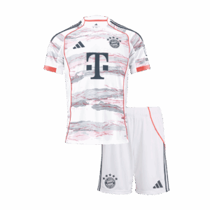 590477_1 バイエルンミュンヘン アウェイ サッカーユニフォーム キット 2025/26 キッズ 上下セット