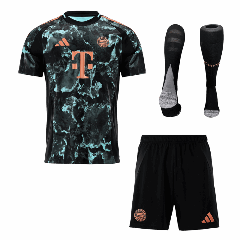 バイエルンミュンヘン  アウェイ サッカーユニフォーム キット 2024/25 (ユニフォーム+Shorts+Socks)