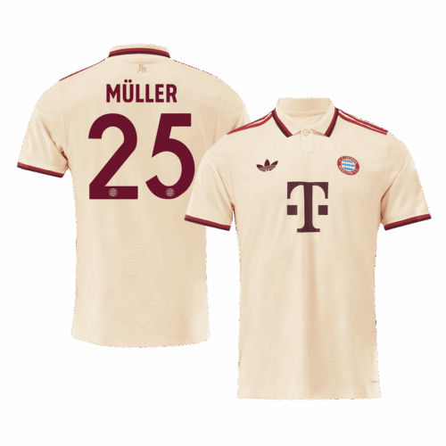 バイエルンミュンヘン  MÜLLER #25 サード  アウェイ サッカーユニフォーム 2024/25 - UCL Edition