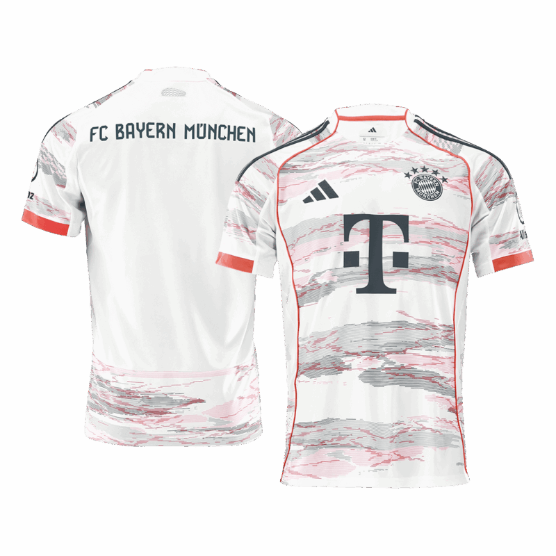 586688_3 バイエルンミュンヘン アウェイ サッカーユニフォーム 2025/26 White