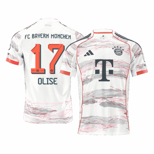 608247_1 Bayern Munich OLISE #17 Away Soccer Jersey 2025/26