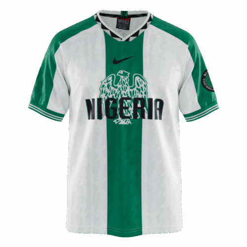 Nigeria Away Soccer Jersey Retro 1996