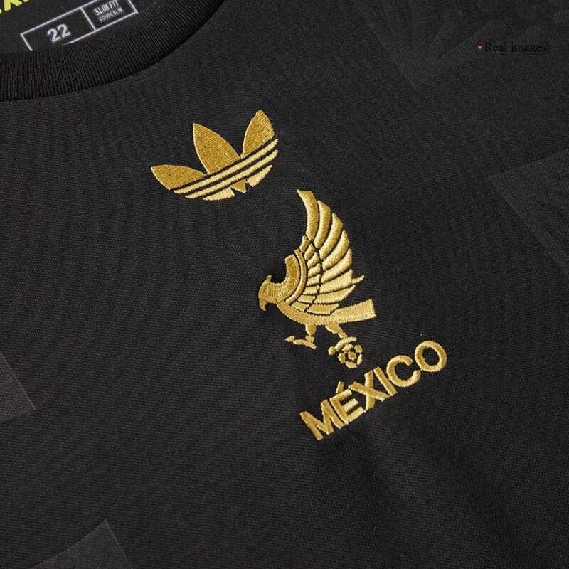キッズ  Mexico サード  アウェイ サッカーユニフォーム キット上下セット 2025 Black - Gold Cup