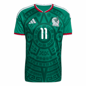 627099_2 S.GIMENEZ#11 Mexico Home Soccer Jersey World Cup 2026 Green