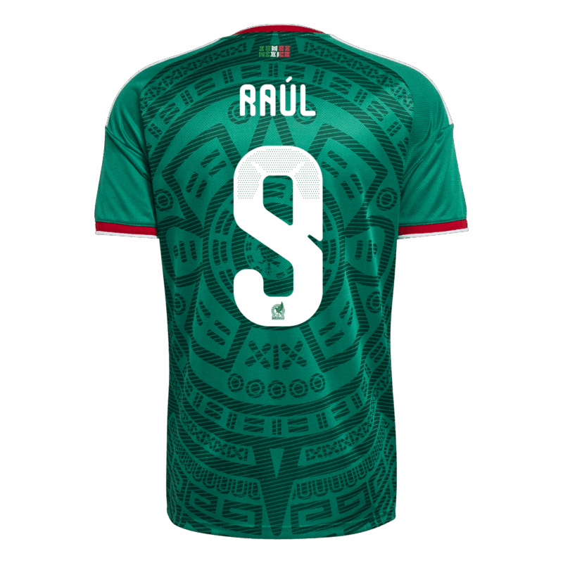 627118_3 Raúl#9 Mexico Home Soccer Jersey World Cup 2026 Green
